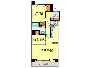 ﾗ･ｸﾗｯｾ札幌ｽﾃｰｼｮﾝｽｸｴｱ(402)の物件間取画像